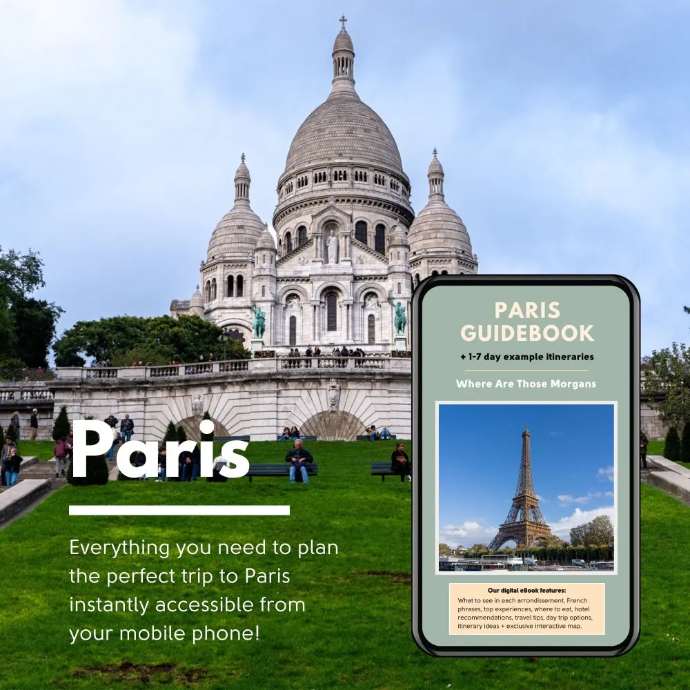 Where Are Those Morgans Paris travel guidebook