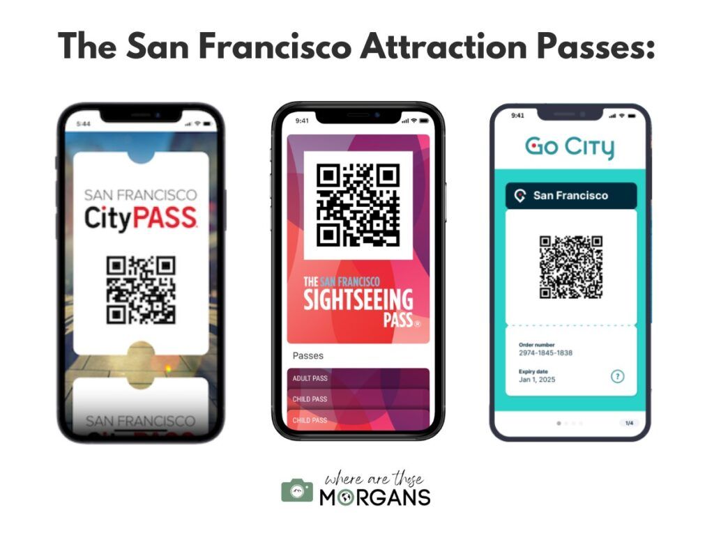 Comparison of the three San Francisco attraction passes