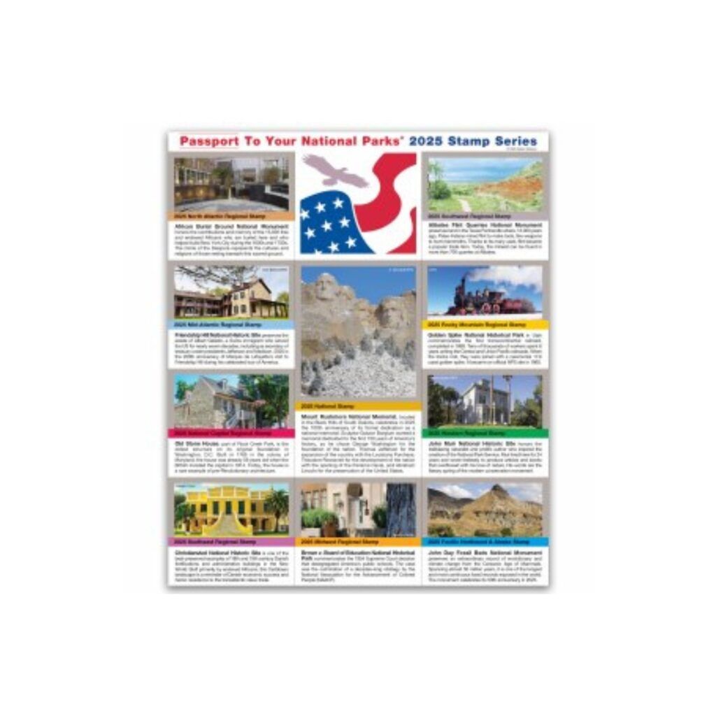 2025 national park stamp series set