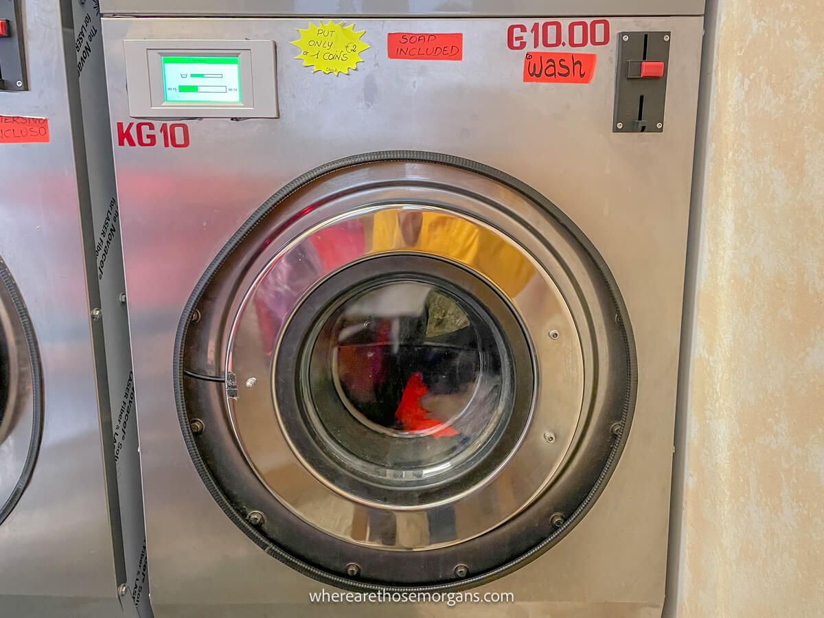Front loading washing machine in France
