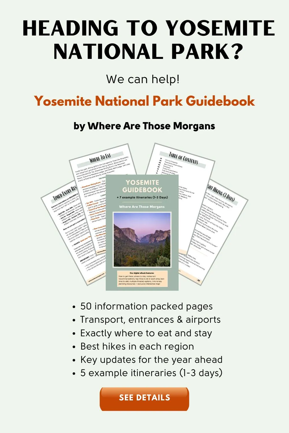 Image advertising Where Are Those Morgans Yosemite ebook